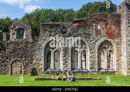 england,southampton,netley abbey,the ruins of netley abbey Stock Photo