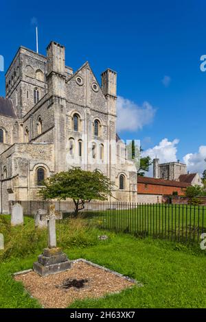 england,winchester,hospital of st cross,the church Stock Photo