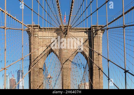 brooklyn bridge,new york city,new york,usa Stock Photo