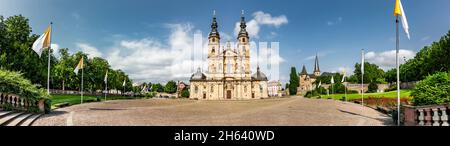 domplatz with cathedral in fulda,hesse Stock Photo