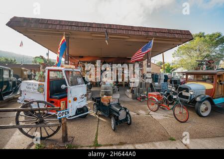 Williams, Arizona, USA - September 27, 2021 Trading Post in Downtown of Williams, located on a historical route 66, Arizona Stock Photo