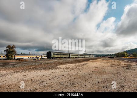 Williams, Arizona, USA - September 27, 2021 Historic Grand Canyon Railway, best way to visit  Grand Canyon from Williams, Arizona. Stock Photo