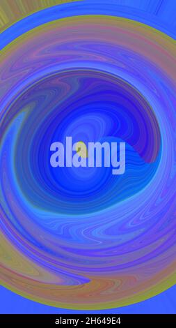 Sphere form with abstract blurry colorful pattern. Abstract lensball in blur. Vertical layout for Insta stories Stock Photo