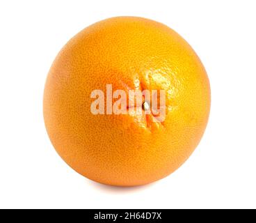 Whole orange grapefruit isolated on white background. Stock Photo