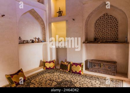 JABRIN, OMAN - MARCH 2, 2017: One of rooms in the Jabrin Castle, Oman Stock Photo