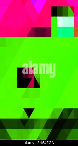 Abstract vivid geometric triangles architectural background vertical layout. Stock Photo