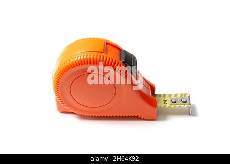 Measuring tape isolated on white background Stock Photo