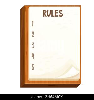 Checklist on a wooden board note paper, to do work in cartoon style  isolated on white background. Successful completion tasks retro vintage..  Vector illustration Stock Vector Image & Art - Alamy