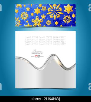 Illustration of a creative christmas background with abstract elements and embellishment Stock Vector