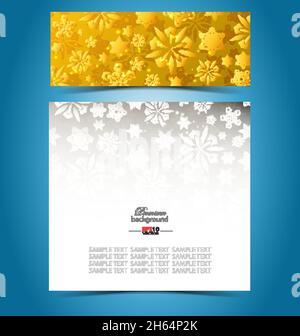 Illustration of a creative christmas background with abstract elements and embellishment Stock Vector