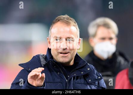 Wolfsburg, Deutschland. 11th Nov, 2021. coach/Bundescoach Hans-Dieter 'Hansi' FLICK Soccer Laenderspiel, World Cup Qualification Group J matchday 9, Germany (GER) - Liechtenstein (LIE), on 11.11.2021 in Wolfsburg/Germany. Â Credit: dpa/Alamy Live News Stock Photo