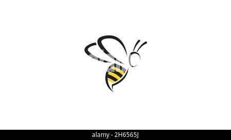 Creative Bee Insect Abstract Logo Stock Vector