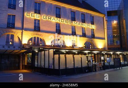 The traditional parisian cafe Milou . It located at Bastille square in Paris, France. Stock Photo