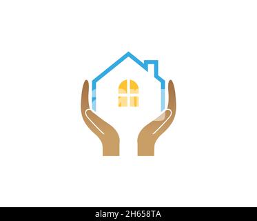 House Holding Care logo Vector Design Illustration Stock Vector