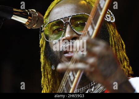 Las Vegas, USA. 13th Nov, 2021. Thundercat performs on stage during the Day N Vegas Music Festival at the Las Vegas Festival Grounds in Las Vegas, Nevada on Friday, November 12, 2021. Photo by James Atoa/UPI Credit: UPI/Alamy Live News Stock Photo