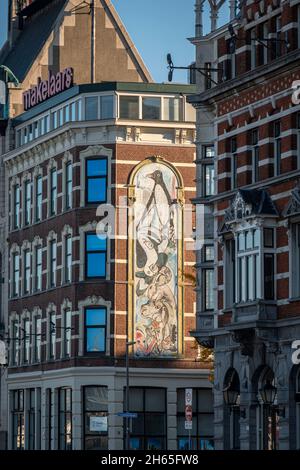 Building facades in the city of Rotterdam, Netherlands Stock Photo