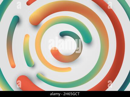 Small Rounded Colored Line Abstract colourful rounded lines pattern artwork decorative style ...