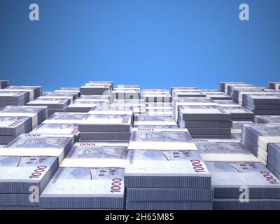 Money of Armenia. Dram bills. AMD banknotes. 1000 Armenian. Business ...