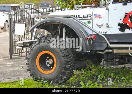 Kiev, Ukraine - September 2, 2017: Jeep Wrangler. Off-road car Stock Photo