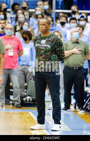 Chapel Hill, NC, USA. 12th Nov, 2021. Brown Bears guard Paxson Wojcik ...