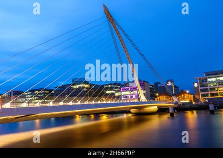 The Samuel Beckett Bridge, Dublin Stock Photo