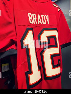 Jerseys of Los Angeles Rams quarterback Matthew Stafford (9) on display at  the Equipment Room team store atf SoFi Stadium, Monday, May 24, 2021, in I  Stock Photo - Alamy