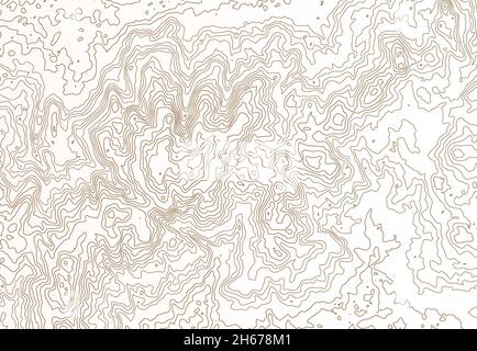 Topographic map contour background. Line map with elevation. Geographic World Topography map grid abstract illustration. Stock Photo