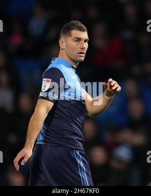 High Wycombe, UK. 13th Nov, 2021. Sam Vokes of Wycombe Wanderers during the Sky Bet League 1 match between Wycombe Wanderers and Portsmouth at Adams Park, High Wycombe, England on 13 November 2021. Photo by Andy Rowland. Credit: PRiME Media Images/Alamy Live News Stock Photo