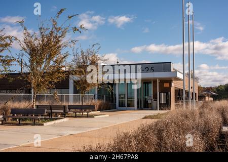 The K-25 History Center was created to educate the public about the Manhattan Project and its now decomissioned K-25 gaseous diffusion plant. Stock Photo