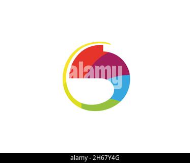 creative abstract colorful chameleon logo Vector Symbol Icon Design Illustration Stock Vector