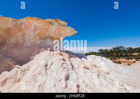 Amazing eroded landform at Buckley’s Breakaway, Kulin Shire, Western Australia, WA, Australia Stock Photo