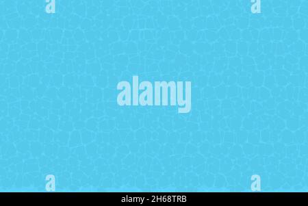Summer background Blue realistic water texture top view Stock Vector