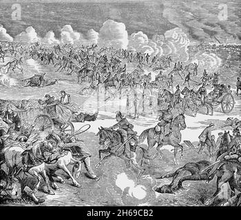 Prussian and Austrian cavalry at The Battle of Königgrätz, also known ...