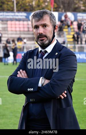 Rome, Italy. 13th Nov, 2021. Alessandro Spugna of AS Roma Women during the Serie A match between A.S. Roma Women and ACF Fiorentina Femmile at the stadio Tre Fontane on 14th of November, 2021 in Rome, Italy. (Credit Image: © Domenico Cippitelli/Pacific Press via ZUMA Press Wire) Stock Photo