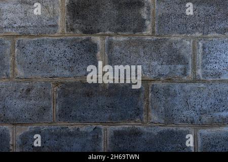 Texture or background of a gray brick wall Stock Photo