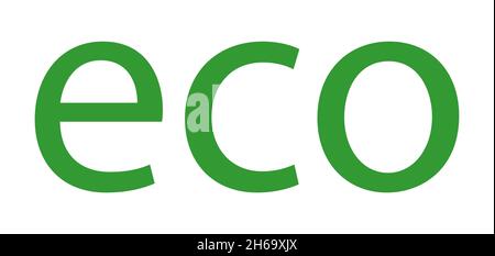 Eco flat vector graphic icon. Ecology flat natural sign. Vector illustration . Stock Vector