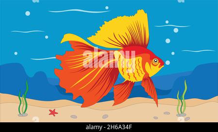 Golden Fish Vector Stock Vector