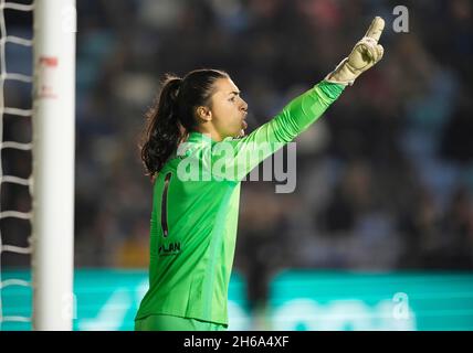 Manchester, England, 14th November 2021. Zecira Musovic of Chelsea  during the The FA Women’s Super League match at the Academy Stadium, Manchester. Picture credit should read: Andrew Yates / Sportimage Stock Photo