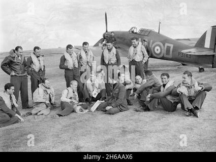 RAF DUXFORD, CAMBRIDGESHIRE, UK - September 1940 - RAF Fighter Command ...