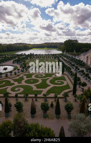 L'Orangerie in Versailles Palace Gardens (Chateau de Versailles) near Paris, France Stock Photo