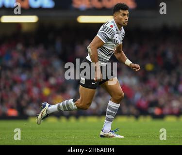Ben Volavola of Fiji, in action during the game Stock Photo