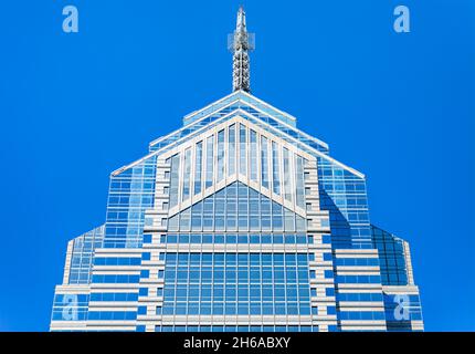 1650 Market Street, aka One Liberty Place, is often called 'Philadelphia's Chrysler Building' for its graceful spire. The skyscraper was first to brea Stock Photo