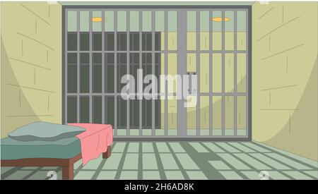 Prison Interior Vector Stock Vector