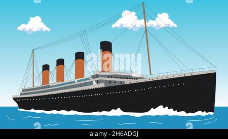 Titanic Drawing Art Print by Tom Hill - Pixels Merch