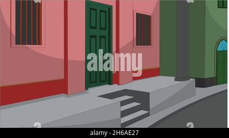 Indian house door Stock Vector