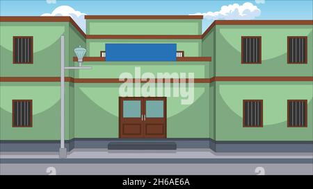 Indian Office Building Stock Vector