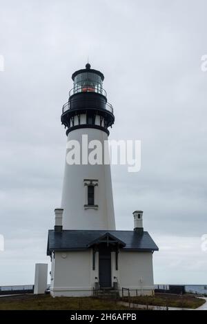 Yaquina head lighthouse on Oregon coast Stock Photo