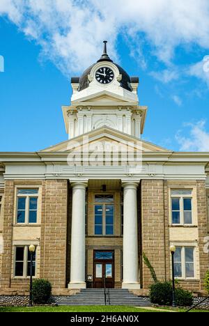 Franklin County Courthouse, Courthouse Square, Carnesville, Georgia Stock Photo