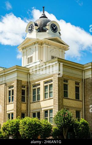 Franklin County Courthouse, Courthouse Square, Carnesville, Georgia Stock Photo