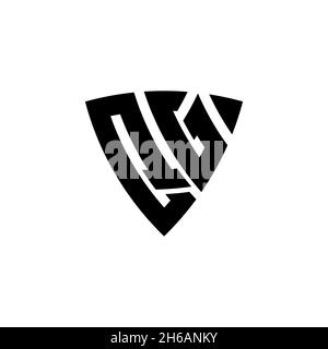 QG Monogram logo letter with triangle shield shape style design isolated on white background. Triangle monogram logo, shield monogram logo, triangle s Stock Vector
